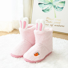 厂家批发冬季加绒保暖月子鞋厚底大码防滑11月12孕妇产后棉靴女士