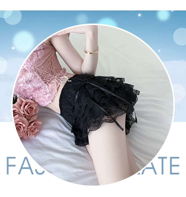Lace safe trousers, summer protective underware, base silk shorts
