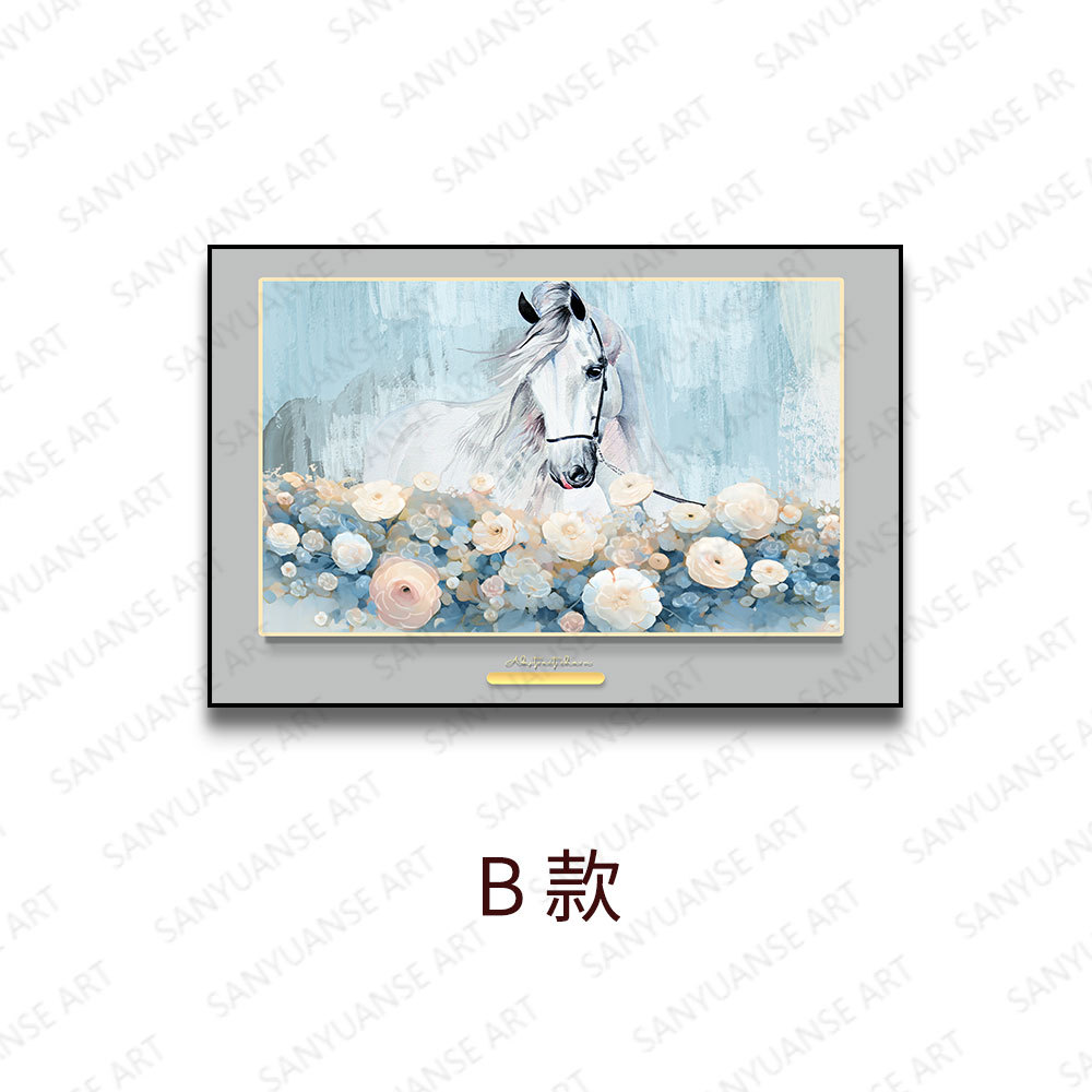 Pintura decorativa minimalista, elefante animal, sala de estar, comedor, pintura al óleo, estilo de porche