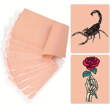 厂家直销 空白练习皮 硅胶小白皮小粉皮纹身假皮纹绣练习皮仿皮