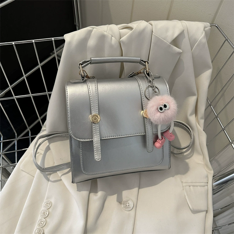 Small Shoulder Backpack One-Shoulder Bag, 2023 Leisure Collection, pendant options