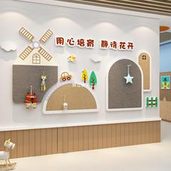 幼稚園の壁面装飾廊下環創テーマ完成品管理クラス教室展示板文化フェルト壁貼り