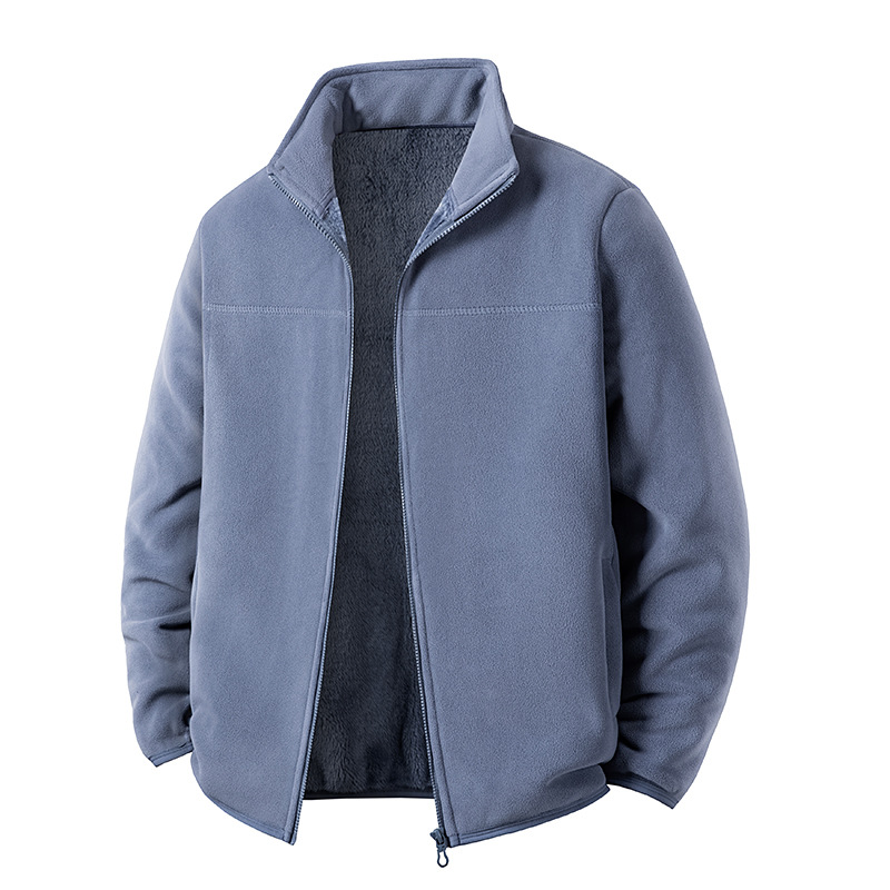 Transfronterizo al aire libre chaqueta de terciopelo para hombres y mujeres 2025 nuevo invierno de terciopelo grueso chaqueta de asalto forro interior chaqueta de terciopelo