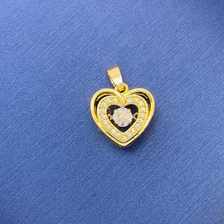 Tiktok Venta caliente colgante al por mayor auto-seleccionado 100 cobre colgante único con fuente de cadena de fábrica al por mayor sin cadena