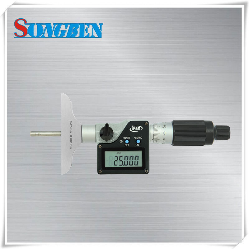 青量数显深度千分尺0-150mm外径千分尺平测头293-34-410