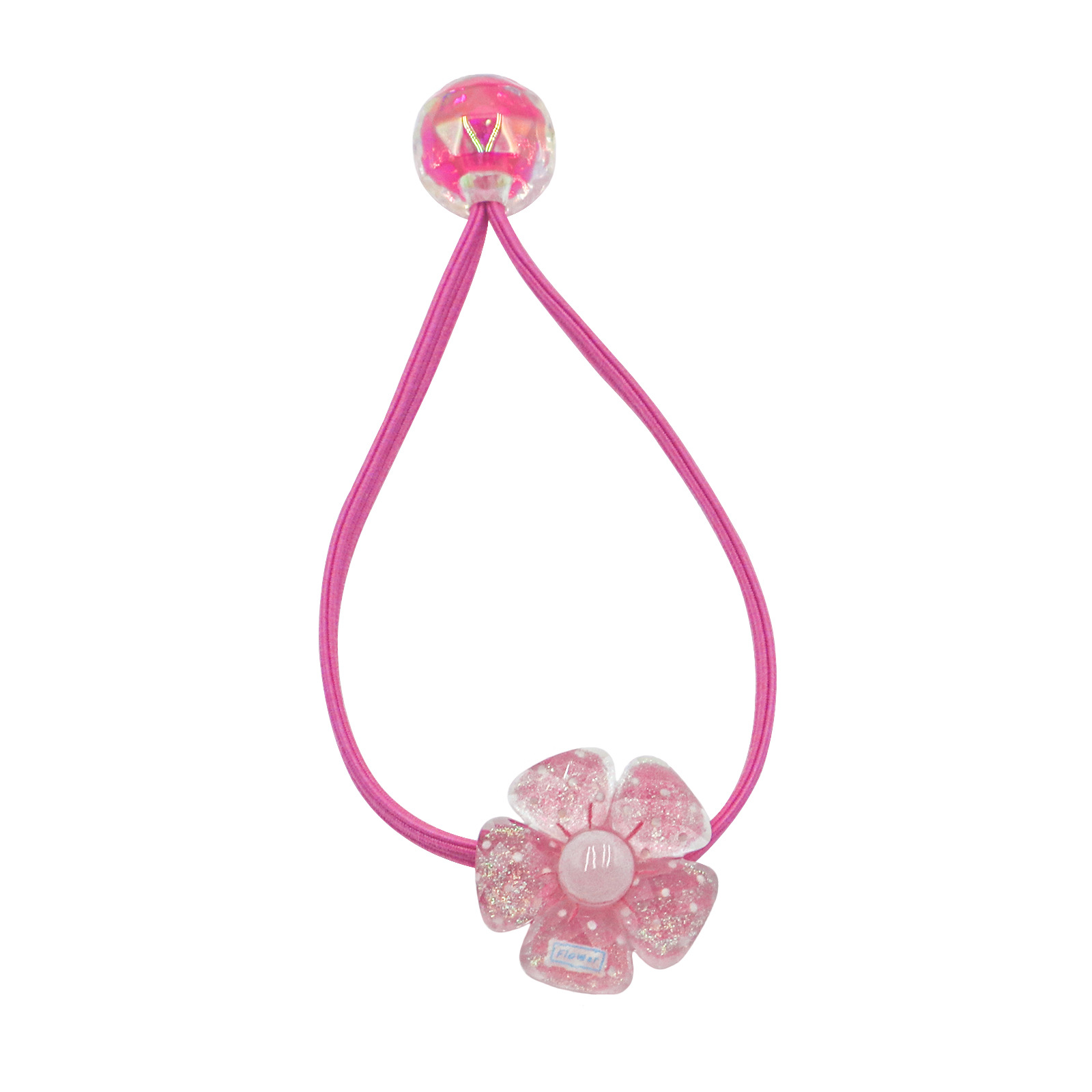 A168 flores de color cuerdas de cabello planas para el cabello de niños dibujos animados azúcar corazón anillo de cabello cuerda de cabeza cola de caballo adorable tocado de correa image 6