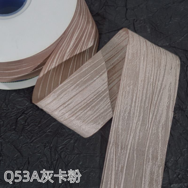 Impresión de la cinta arco regalo cuerda cinta plisada coreana accesorios de embalaje en stock al por mayor Corea del Sur cinta de poliéster