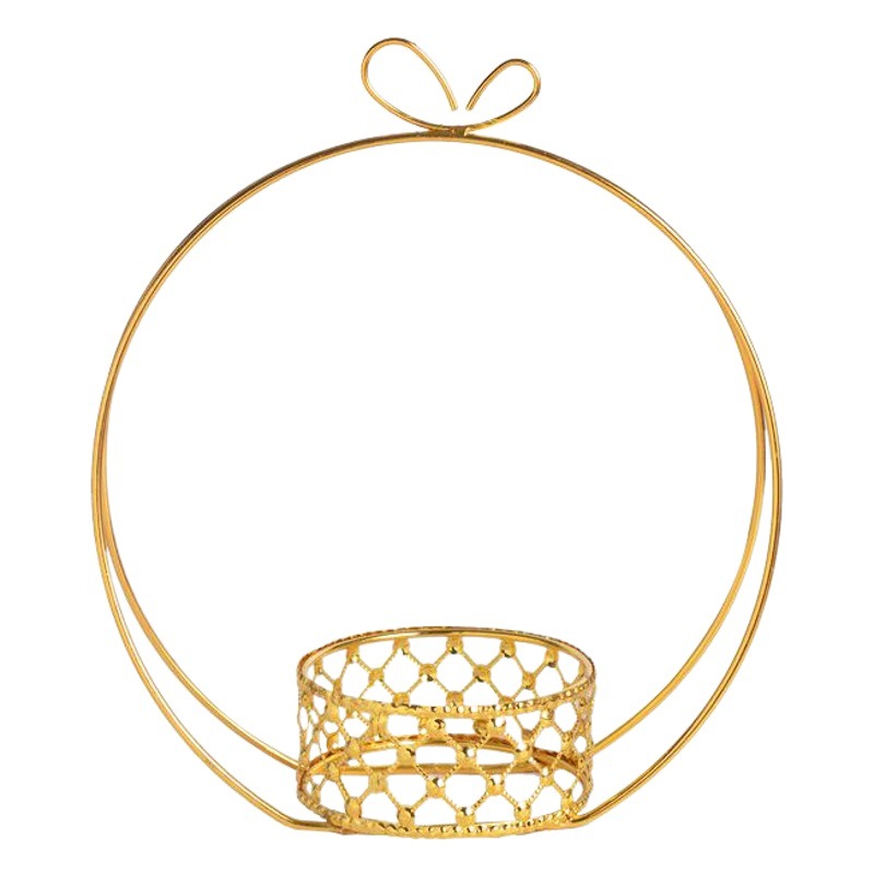 Cesta de flores metálica chapada en oro, maceta de cerámica, soporte de hierro para flores, embalaje, arte floral, decoración de escritorio para el hogar, sensación de lujo ligero y de alta gama.