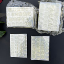 新款超薄加粘果冻胶黄胶美甲双面胶批发防水一张24粒穿戴甲果冻胶