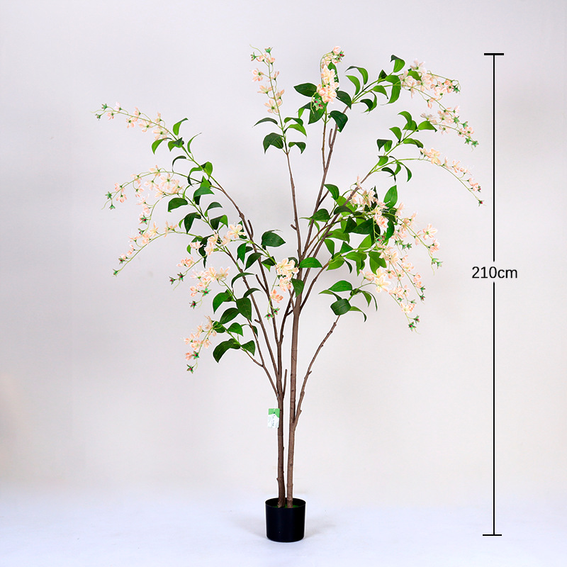 Planta Artificial de Jazmín en Maceta de Plástico para Sala de Estar image 18