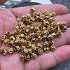 Copper plated 18K jewelry beads 11 scimitar batch of flower partitioned pearl gold bead car pattern beads positioning beads fancy beads