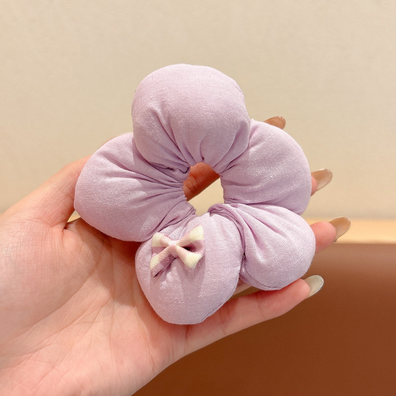 儿童花朵蝴蝶结大肠发圈女童可爱丸子头发绳女童头绳宝宝皮筋发饰|undefined