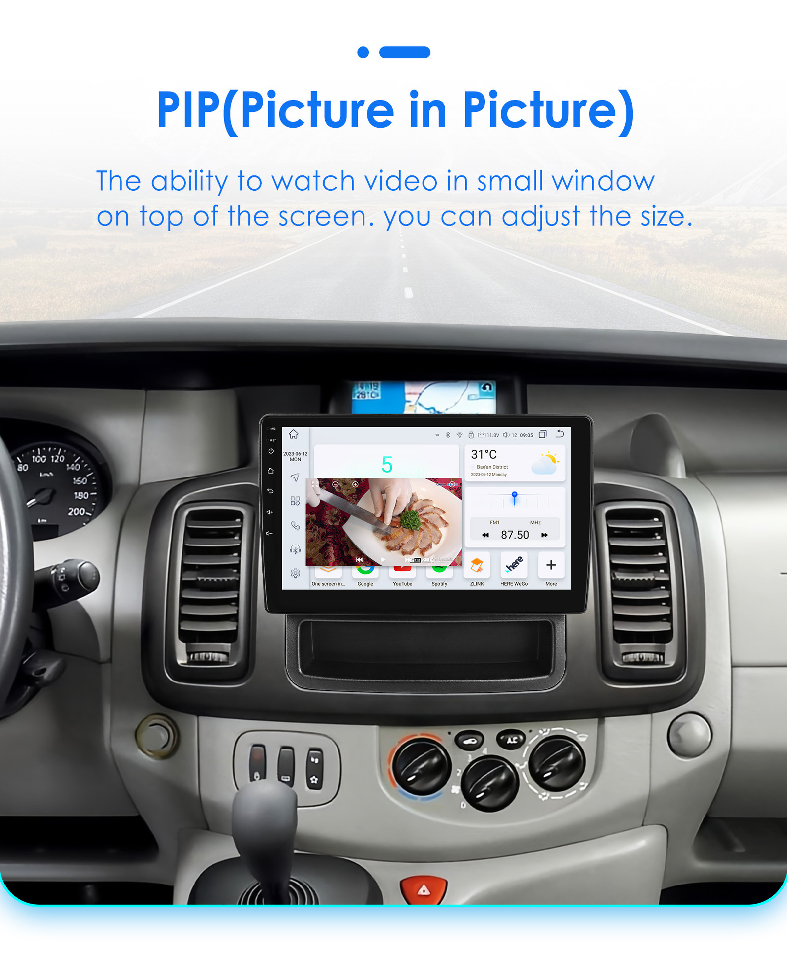 Suitable for 10-14 Renault Trafic Opel Vivaro Car Android Large Screen Navigation Gps All-In-One Machine