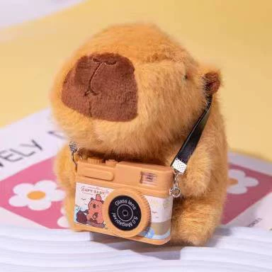 Cotton flashing doll, straps, retro small camera, keychain, makes sounds
