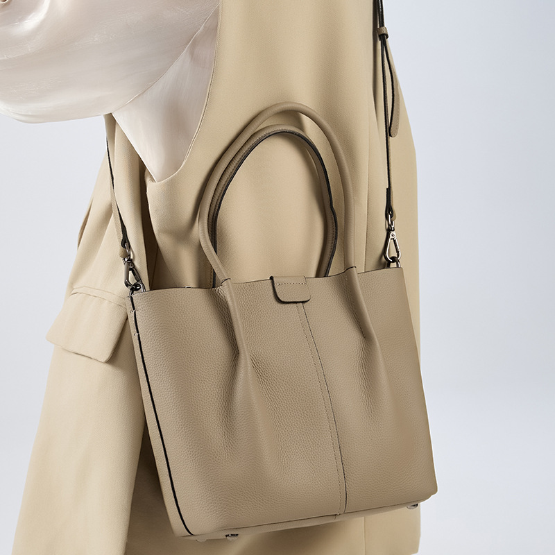 Damen Ledertasche Als Beuteltasche Für Pendler Und Alltag_voghion.com