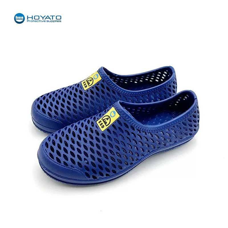 esd防静电凉鞋加厚软底透气防臭夏季无尘净化车间全网工作劳保鞋