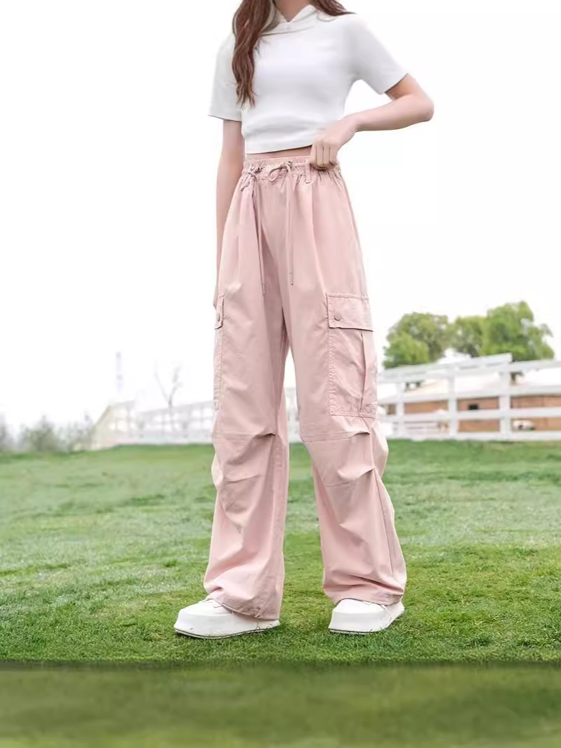 Girls' Summer Cargo Pants 2026 New Style Children's Summer Casual Pants Thin Straight-Leg Pants for Girls Summer