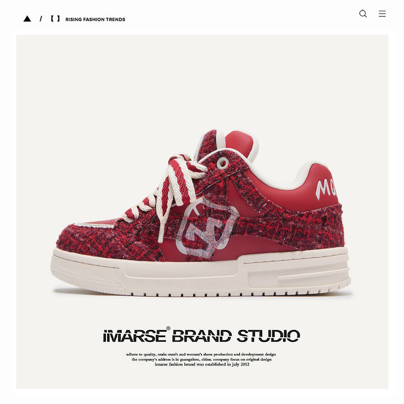 New Year's Edition Snake Year Limited Edition Original Designer Loafers Men's Shoes Trendy Red Sneakers for Men and Women
