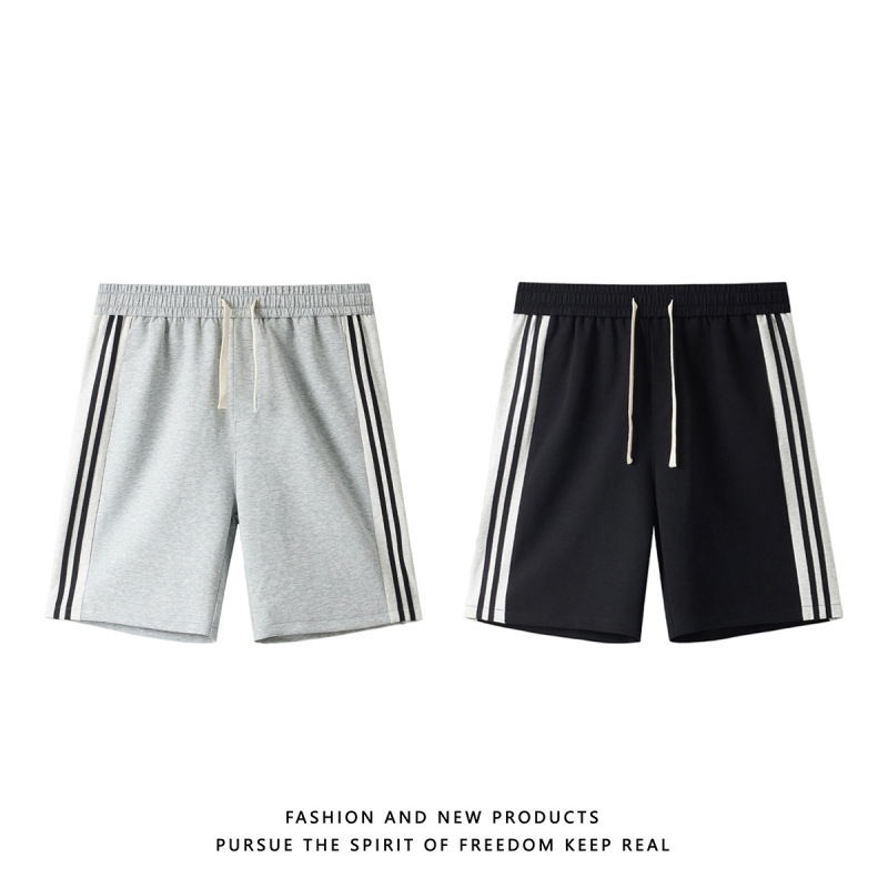 Deep Stock Hot-Selling 2025 New Summer Basketball Pants Button-Up Pants Hong Kong Style Loose Five-Point Pants for Men