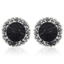 情趣内衣配饰隐形无痕硅胶文胸圆心形亮片蕾丝情趣乳贴血滴子乳贴