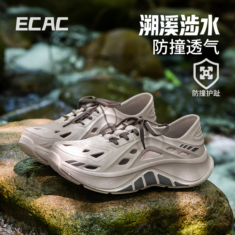 Thick-Soled Men's Clogs for Summer Outer Wear 2025 New Anti-Slip Bag Heel Outdoor Fishing Driving River Sandals for Men