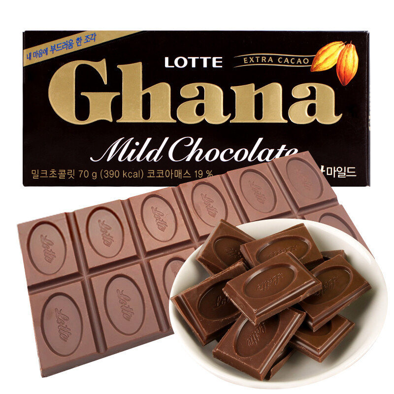 롯데 스무스 초콜릿 70g/블랙박스