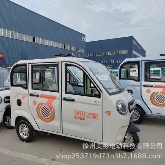 Nuevo comercio exterior exportación puede ser licenciado completamente cerrado hogar para llevar a los niños triciclo eléctrico adulto image 3