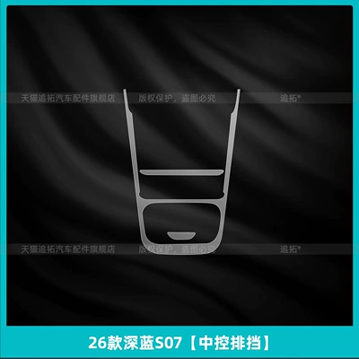 Control Navigation Display Screen Tempered — Car interior film - 26-models-of-dark-blue-s07-central-control-gearbox