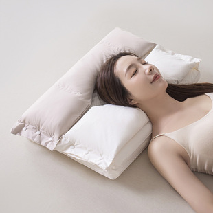 Cross-border Foreign Trade Cotton Ear Protection Jinji Hotel Pillow Core Anti-traction Household Double Pillow Core Fiber Pillow Core Pure Cotton