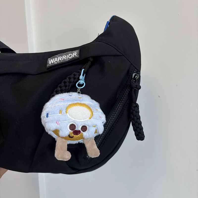 Cute realistic plush keychain, minifigures, doll for students, school bag, backpack accessory