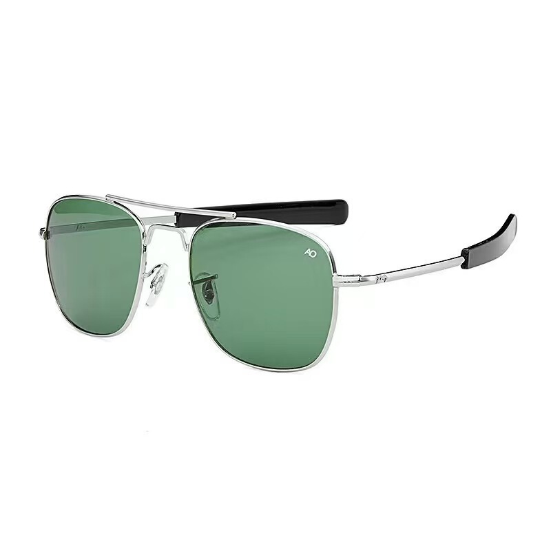 Metal Glass Lens Men's Sunglasses, Anti-Uv Sunglasses, Toad Glasses, Driving and Fishing Sunglasses, Men's High-End