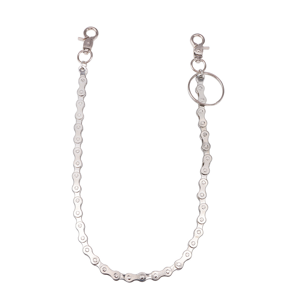 Neue modische Fahrradhose mit Metallgürtelschlaufe, Hip-Hop-Streetdance-Performance-Zubehör für Herren, Fahrradkette_voghion.com