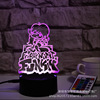 Foreign trade goods on Friday night, gram 3D night light creative LED gift game 3D light touch remote control USB plug -in