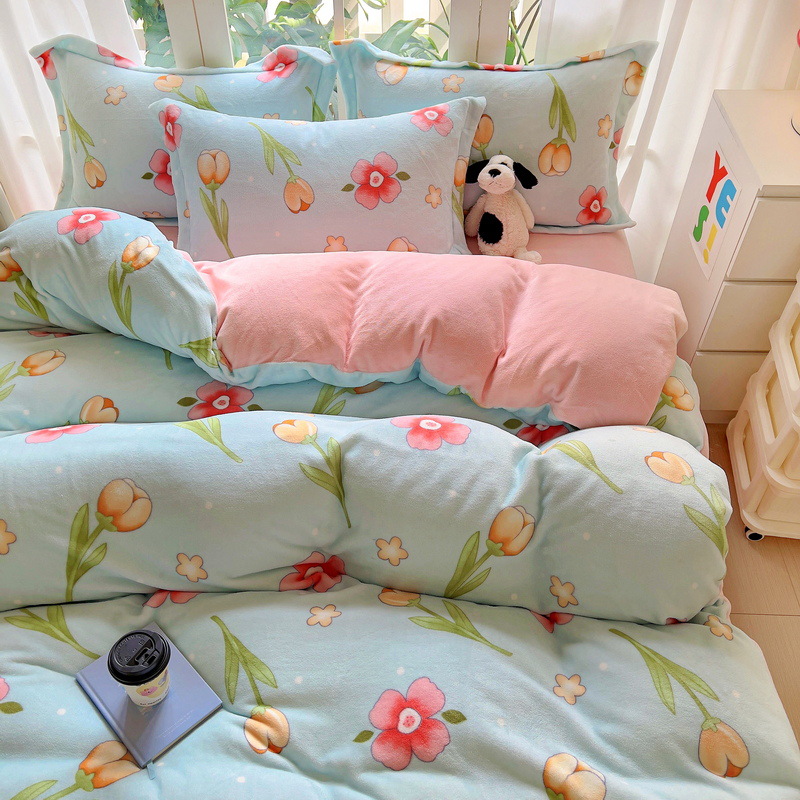 꽃계절 [두껍고 따뜻함 - 정전기 방지 - 흘러내림 없음]