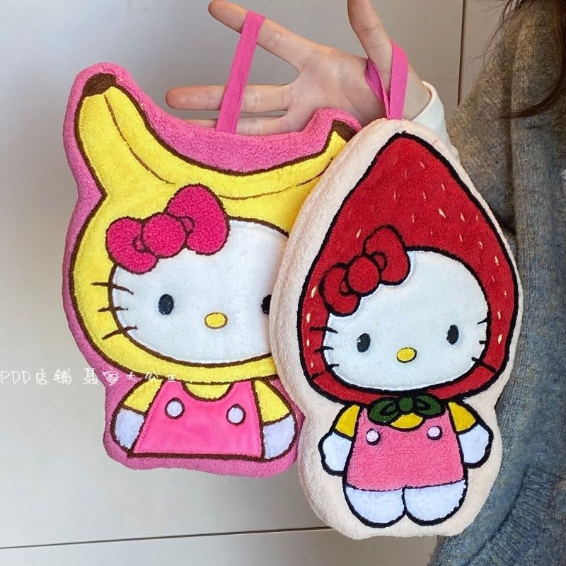 Cartoon New Style Hellokitty Hand Towel Bathroom Hand Towel Absorbent Handkerchief Thickened Coral Velvet Hanging Towel Cartoon New Style Hellokitty Hand Towel Bathroom Hand Towel Absorbent Handkerchief Thickened Coral Velvet Hanging Towel