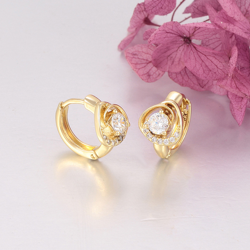 Argollas Triangulares Geométricas de Aleación para Mujer image 4