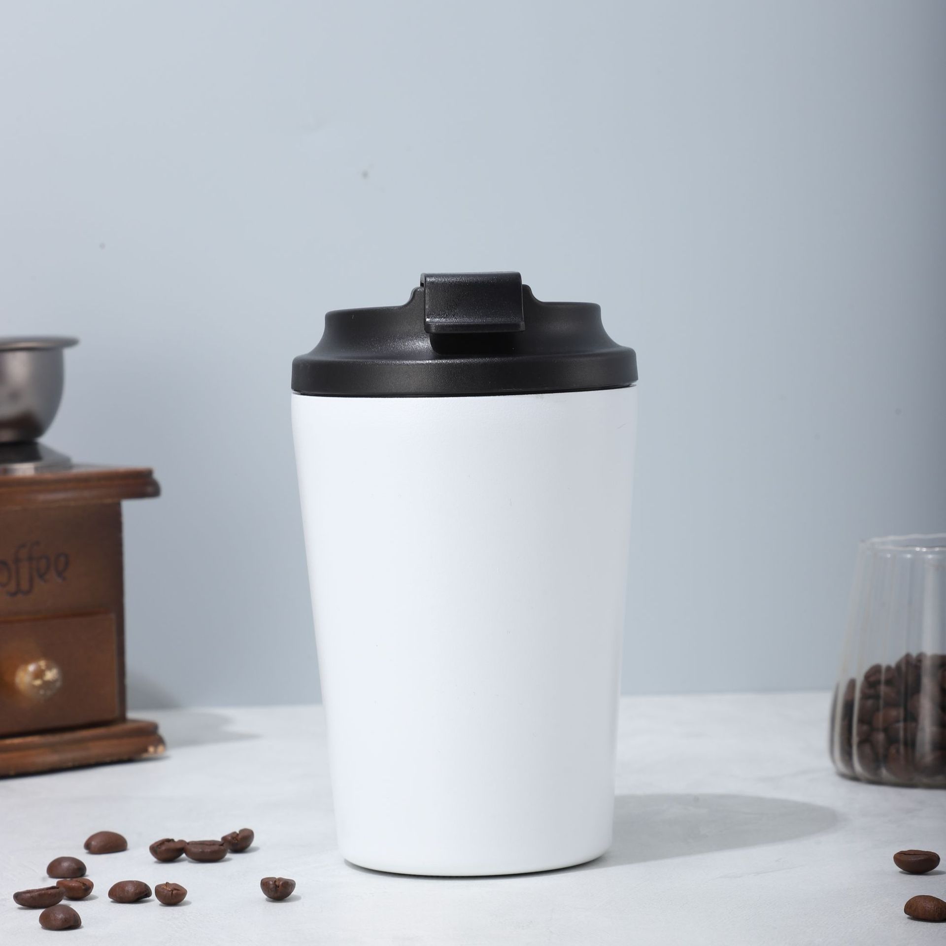 Cross-border ins de alto valor de visualización taza de acompañamiento de estilo japonés 304 taza de acero inoxidable taza de café simple taza de agua taza