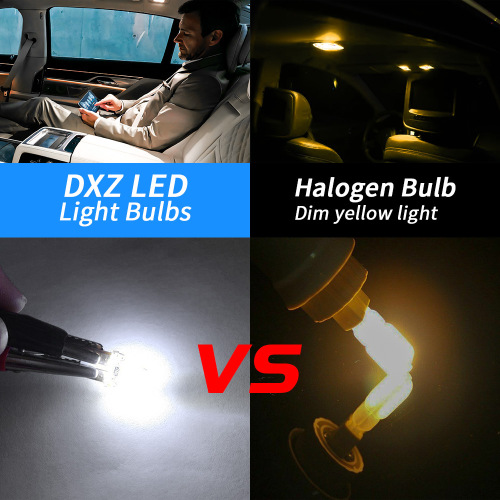 DXZ T10 Silicone Lamp T10 COB LED Car Width Lamp W5W 168 194 License Plate Lamp Reading Lamp