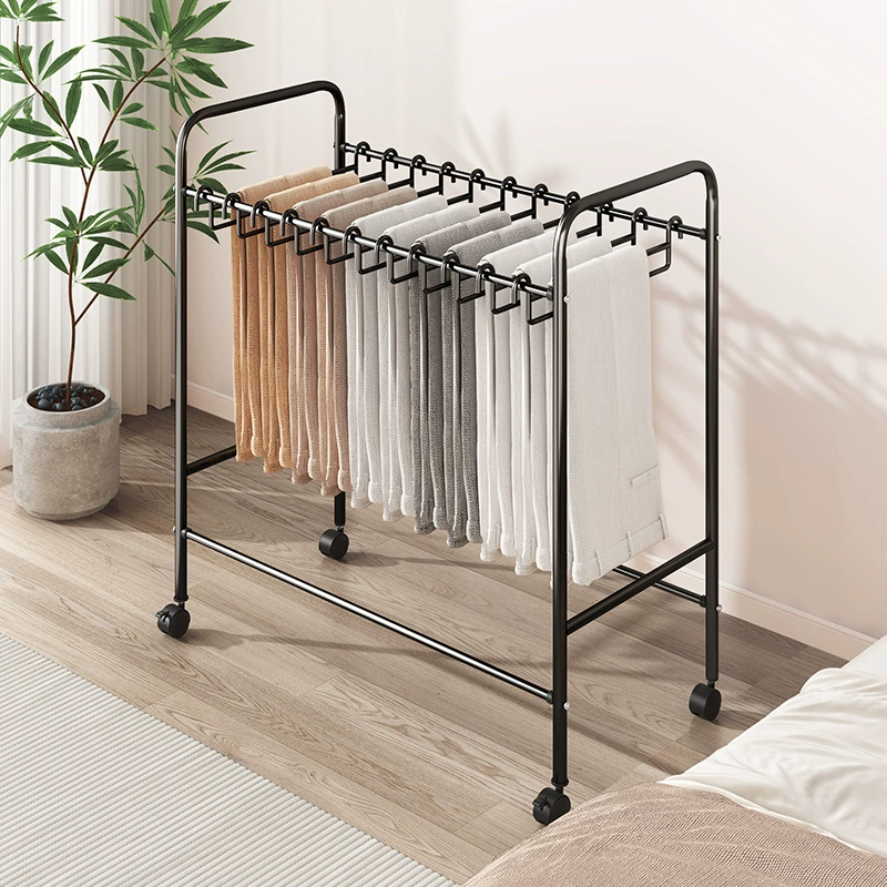 Trousers, storage system, universal drying rack
