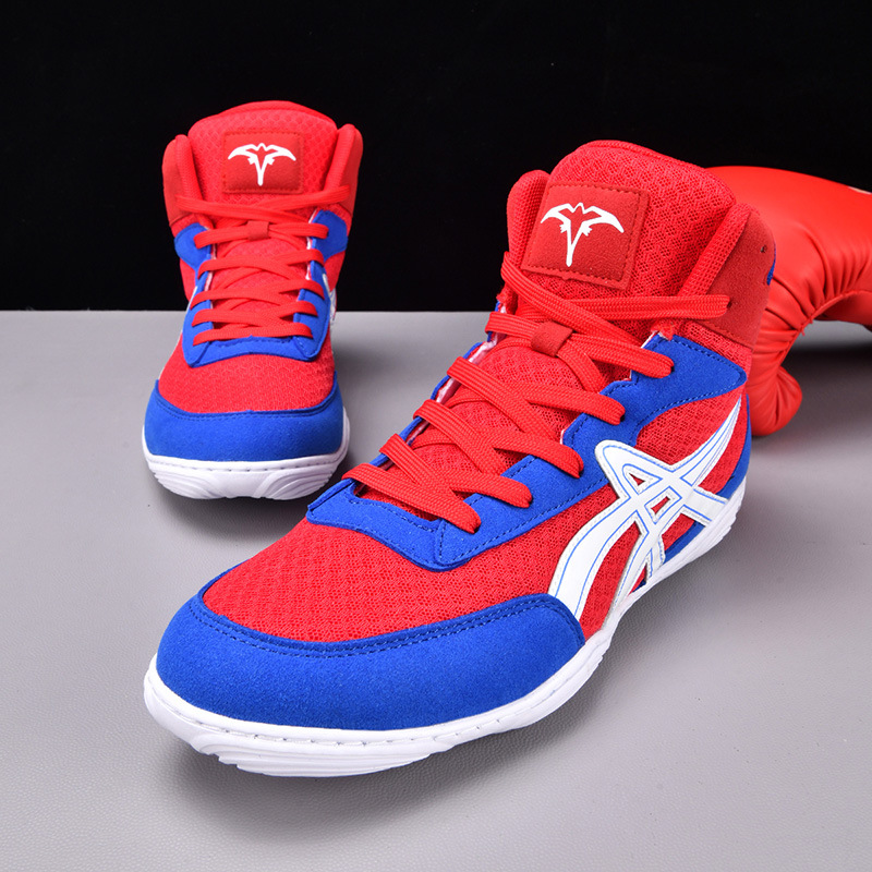 Nuevos zapatos de sanda transpirables, zapatos de boxeo masculinos de moda, zapatos de lucha libre, zapatos de entrenamiento en interiores