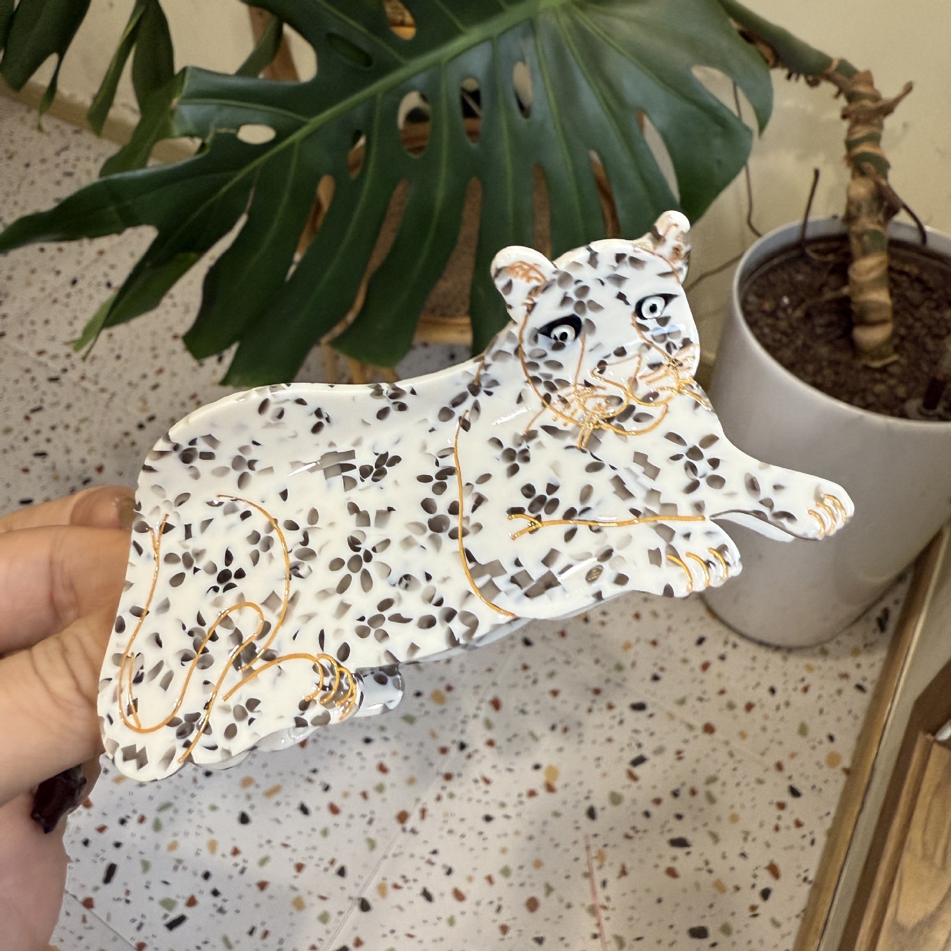 54g Weight Hair Claws Hair Accessories Type 1 Piece Quantity Casual, Daily Occasion Acrylic Material Lion, Jaguar, Tiger Pattern All Seasons Season Women's Gender Novelty Style Novelty Women's Lion Jaguar Tiger Arylic Hair Claws 4