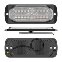 Ультратонкий вспышка 20 света светодиодный грузовик боковые огни 12-24V сигнальный знак номерной знак грузовик стробоскопический мигающий свет