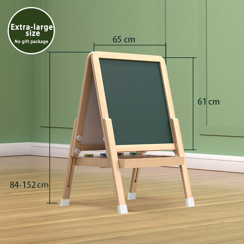 Tipo de soporte de pizarra pequeña para niños, aprendizaje en casa, escritura magnética de doble cara, dibujo, caballete de tablero de dibujo libre de polvo borrable