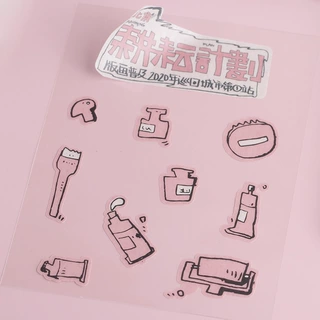 定制手账贴纸和纸不干胶文创贴可爱卡通动物图案杯贴定做logo贴