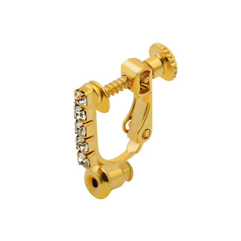 Bullet, ear clips, 5 pieces