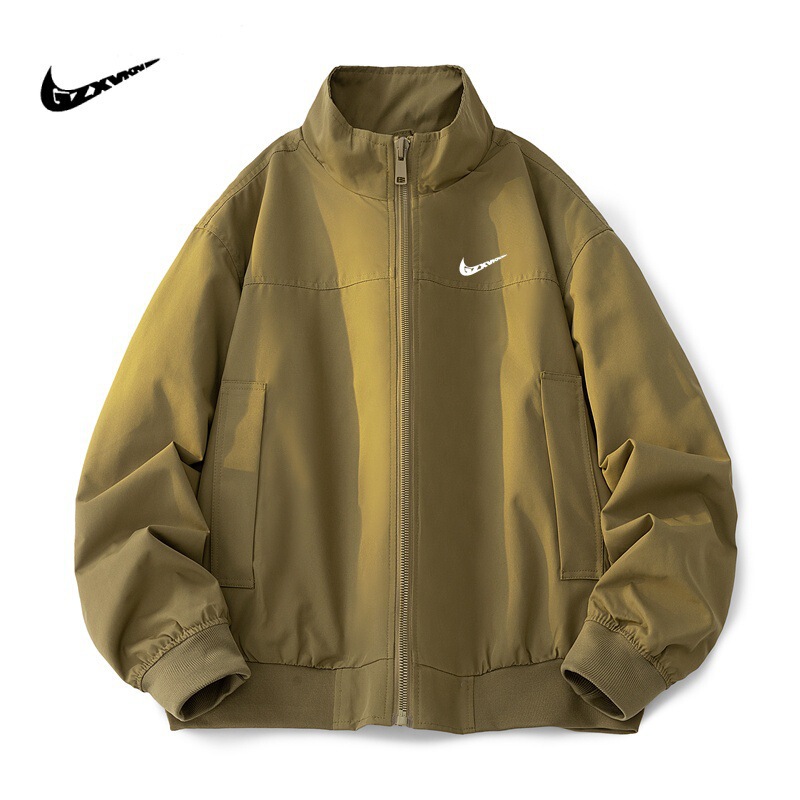 Spring and Autumn New Style Workwear Versatile Jacket American High Street Stand Collar Jacket Men's Trendy Loose Cool Baseball Jacket Spring and Autumn New Style Workwear Versatile Jacket American High Street Stand Collar Jacket Men's Trendy Loose Cool Baseball Jacket