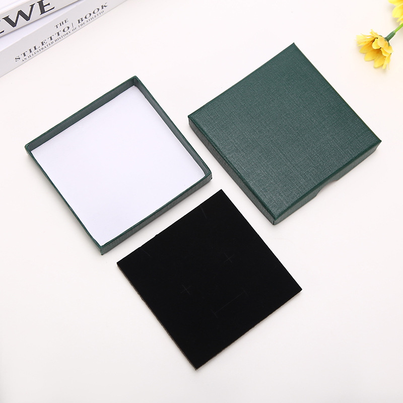 1 Piece Quantity Fashion Solid Color Paper Jewelry Boxes 1 Piece