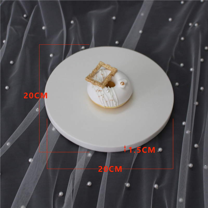 Estilo europeo blanco decoración de la mesa de postre soporte de exhibición de la torta de la boda estante merienda té de la tarde postre bandeja de pastelería image 8