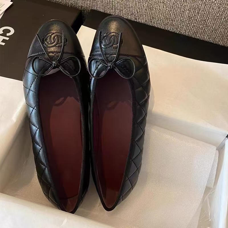 [Full Colors] Tweed Style Classic Color Matching Flats Shoes for Women, Bow Ballet Shoes, Soft Sole, Comfortable Casual Shoes