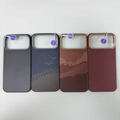 典雅磁吸系列 适用苹果17丝印纹理iPhone17Pro PC热弯成型手机壳
